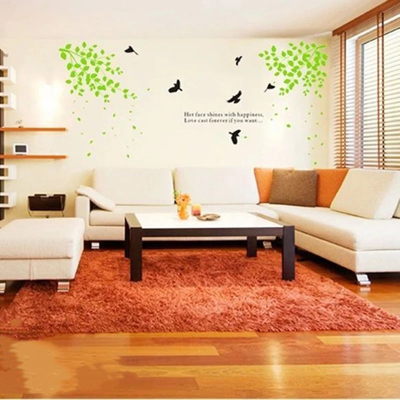 Green-Plant-TV-Background-Wall-Decorations-Decals-Pastoral-Style-Home-Decor-Wall-Stickers-Living-Room-Decor