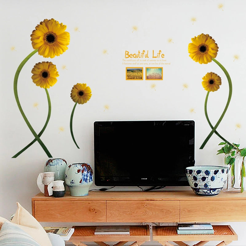 Sk9233-Beautiful-Sunflowers-Wall-Sticker