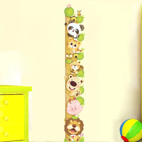 Wall-pastes-children-s-room-school-decoration-background-DIY-wall-pastes-measure-height-panda-height-pastes