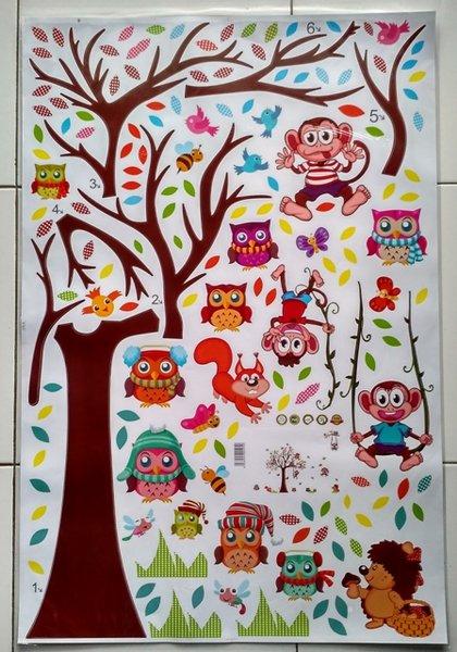 Wall_Sticker_Transparan___Stiker_Dinding_Tree___Animals_XL81