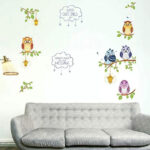 WALL STICKER RANTING OWL BURUNG HANTU JM7265 STIKER DINDING - Image 3