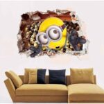 AY9268 3D Minion Floor or Wall Sticker Decals - Image 2