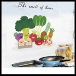 Sheets Kitchen Sticker Kitchen Cabinet Sticker Wall Sticker for Kitchen size 60x90 nc044