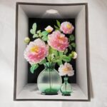 3D Aweosome flower Chinese Style Flower Classical Vase Wall Sticker - Image 25
