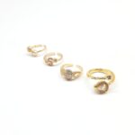 4 mid rings golden