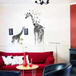 wall sticker "Mom and baby Giraffe SK9067" - Image 4