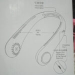 3 Speeds Portable Neck Fan Hands Free Hanging Fan Rechargeable - Image 2