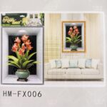 3D Aweosome flower Chinese Style Flower Classical Vase Wall Sticker - Image 24