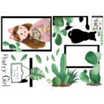 Inkjet Removable Wall Stickers Home Children's Room Interior Wall Stickers size 50x70 xls7246 - Image 6
