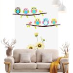 LM1403 Cartoon Children's Home Room Bedroom Decorative Cute Owl Animal Wall Sticker - Image 6