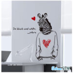 Zebra Wall Decal for Teen Bedrooms - Sheet size 60x90  dlx1134 - Image 4