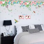 Sk9052 Peony and Magpie Wall Sticker - Image 4