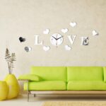 DIY Decoration LOVE Stereo Acrylic Clock Living Room Mirror Wall Sticker large - Image 7