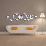DIY Decoration LOVE Stereo Acrylic Clock Living Room Mirror Wall Sticker large - Image 6