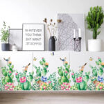 Green Cactus Wall Stickers Art Flower Home Decor - Image 3