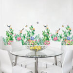 Green Cactus Wall Stickers Art Flower Home Decor - Image 4