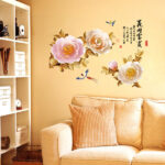 Sk9298 Peony Chinese Style Wall Sticker - Image 3