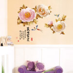 Sk9298 Peony Chinese Style Wall Sticker - Image 2