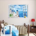 window wall stickers removable wall stickers living room sofa backdrop bedroom decorative painting landscapes - Image 4