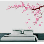 Pink Flowers Wall Sticker - JM-7119 - Image 2