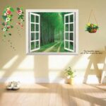xl8021 window wall stickers living room bedroom wall stickers room decor bedside hallway wallpaper adhesive sticker - Image 3