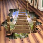 Cheap Wall Stickers 60X90 Xl8129 Wood Bridge Floor Walstiker Wallsticker Guaranteed Ori - Image 8