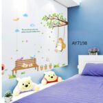Cheap DIY Cartoon Swing girl Vinyl Removable Kid Room DIY Wall Stickers Decal environment Mural Decor AY7198 - Image 5