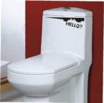 Personality Creative Funny Toilet Wall Sticker DIY Home Wall Decals Room Interior Creative Wallpaper Decor PVC Removable Sticker NChello1 Size:45x12cm - Image 2