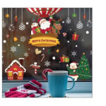 Border Wall Paste Christmas Tree Shop Shop, Glass Paste Window Door Decoration, Santa Claus Paste Paper Window Flower - Image 6