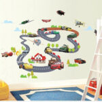 cars track Wallsticker wall sticker sticker dinding size 60x90 xy1160 - Image 3