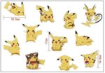 Pokemon Pikachu Wall Stickers size 45x60 ay607 - Image 5