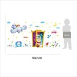 XL8218 magic door wall cartoon animal paradise kindergarten living room background decorative painting self adhesive wallpaper - Image 5