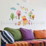 Jungle Theme Pooh Bear, Piglet, Cat and Owl Artistic Decal Wall Sticker for Kids Room abc 1021 60x90cm - Image 6