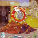 Home Decor Decals Christmas Santa Claus Snowflake Window Glass - Image 3
