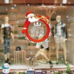 Home Decor Decals Christmas Santa Claus Snowflake Window Glass - Image 4
