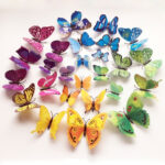 3D Multicolor Butterfly 8 peace Wall Stickers - Image 2