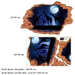 xl8309 3D stickers Moon Starry Giraffe broken wall stickers For Home decor Study Dormitory Decoration decals Removable Sticker poster - Image 5