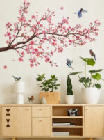 A set of wall stickers birds flower branches wall sticker wall decoration xh6021 - Image 3