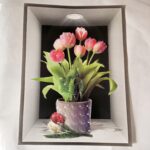 3D Aweosome flower Chinese Style Flower Classical Vase Wall Sticker - Image 15