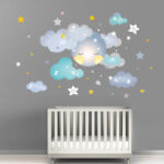 Wall sticker Sleepy moon boy size 60x90 nc024 - Image 2