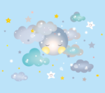 Wall sticker Sleepy moon boy size 60x90 nc024 - Image 4
