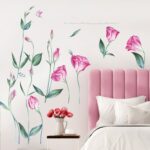 SK9330 Flower Painting Sticker Home Decorative Sticker Wall Sticker DIY Sticker | Sticker decor, Wall stickers, Flower wall stickers