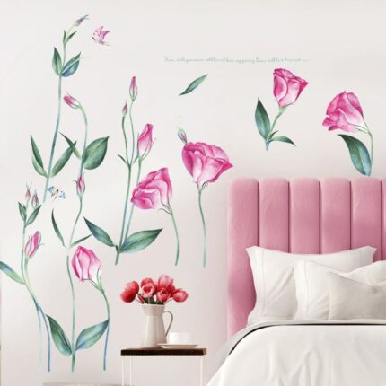 SK9330 Flower Painting Sticker Home Decorative Sticker Wall Sticker DIY Sticker | Sticker decor, Wall stickers, Flower wall stickers