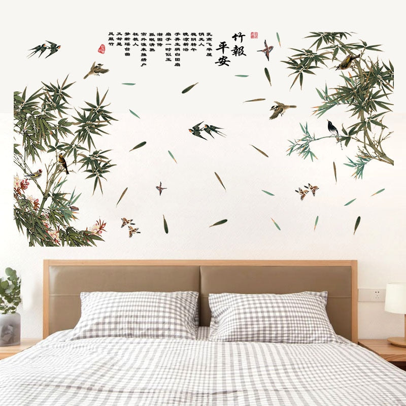 147434667 Designer Stencils Bamboo Shoots Wall sticker - Image 1