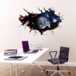 SK9066A 3D Space,The astronauts decorative wall stickers /wall decal - Image 2