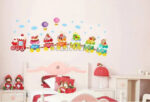 Ice Cream Train Cartoon Wall Sticker Home Decal Home Decoration Wallpaper Kids Rooms Wall size 50x70  am7003 - Image 7