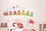 Ice Cream Train Cartoon Wall Sticker Home Decal Home Decoration Wallpaper Kids Rooms Wall - Image 7