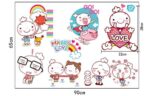 Donglei Friend Kids Room Point Sticker Wallpaper Interior Point Sticker Window/Cafe/Playroom/Wall Decoration Sheet size 50x70 ay7214w - Image 2