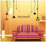AY9173 vintage bulbs modern Wall Sticker - Image 2