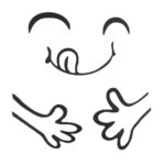 Happy Delicious Face Sticker Smiley Face Fridge Wall Stickers Environmental Home Art Decor(A) - Image 6